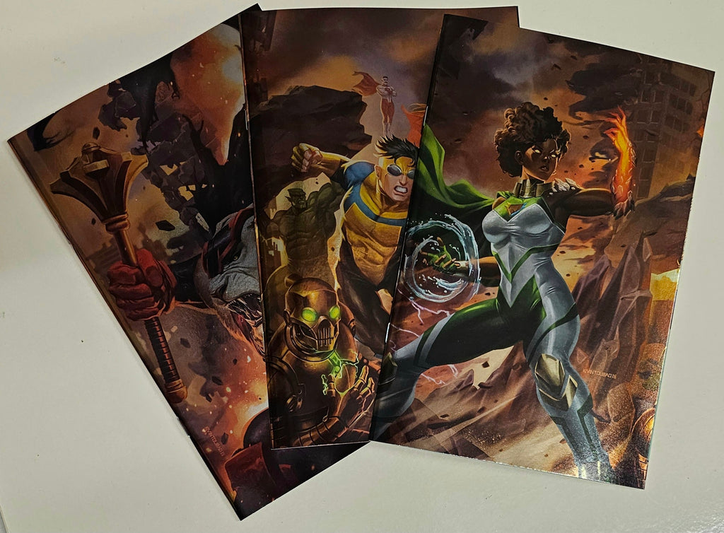 Capes 7 Invincible 1 Battle Beasts 7 Kevin Tolibao Foil Connecting Variant Set